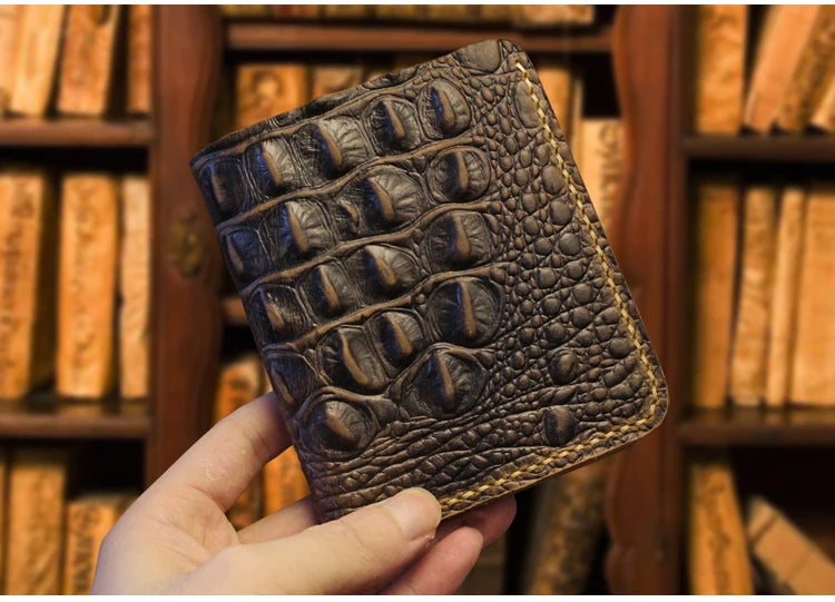 Men's Alligator Pattern Wallet Handmade