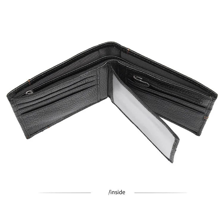 Genuine Cowhide Leather Men's Wallet