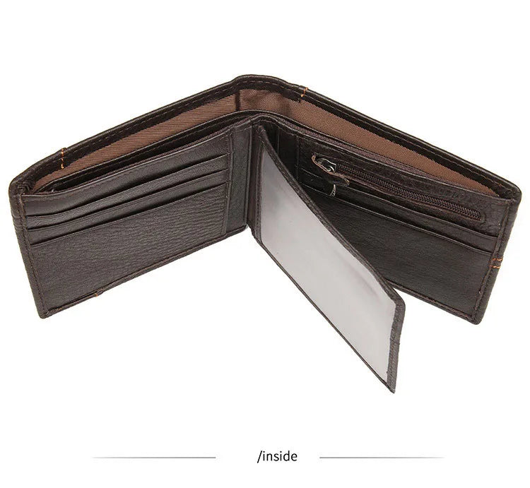 Genuine Cowhide Leather Men's Wallet