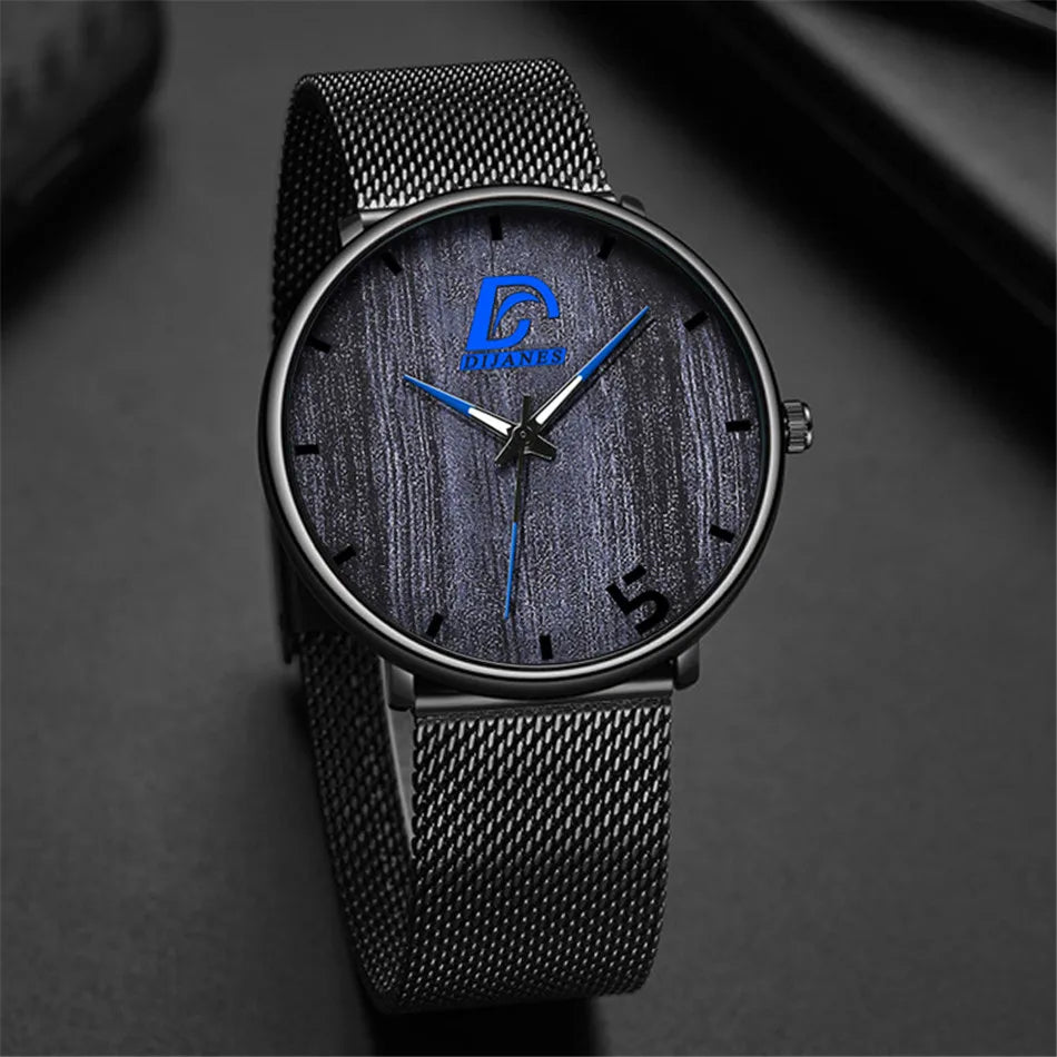 Mens Fashion Business Ultra Thin Minimalist