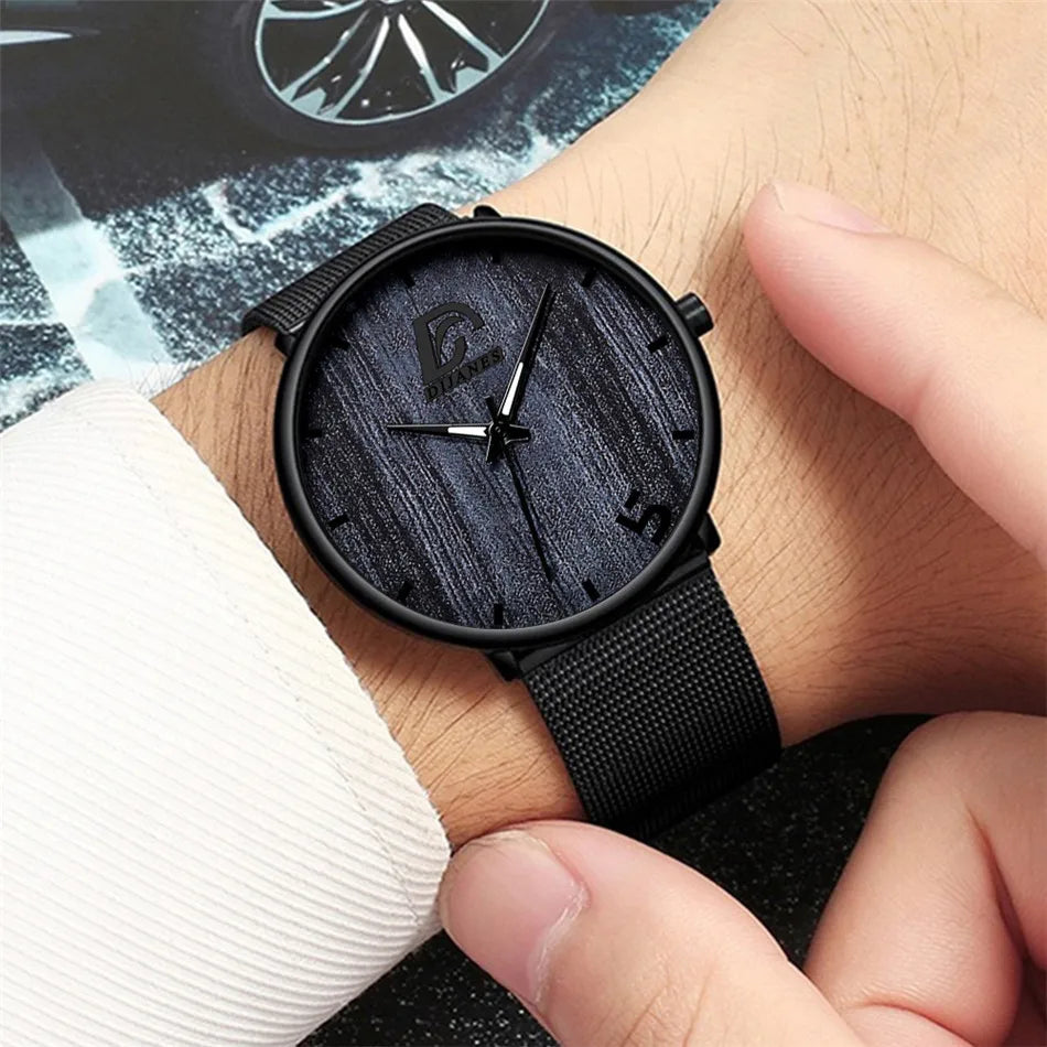 Mens Fashion Business Ultra Thin Minimalist