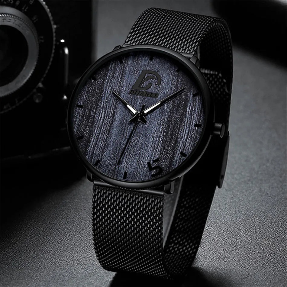 Mens Fashion Business Ultra Thin Minimalist