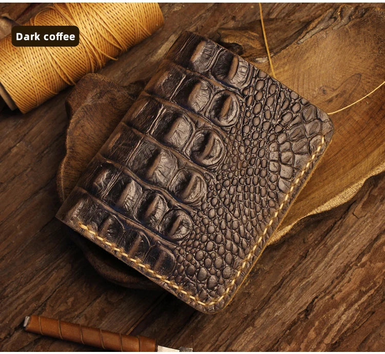 Men's Alligator Pattern Wallet Handmade