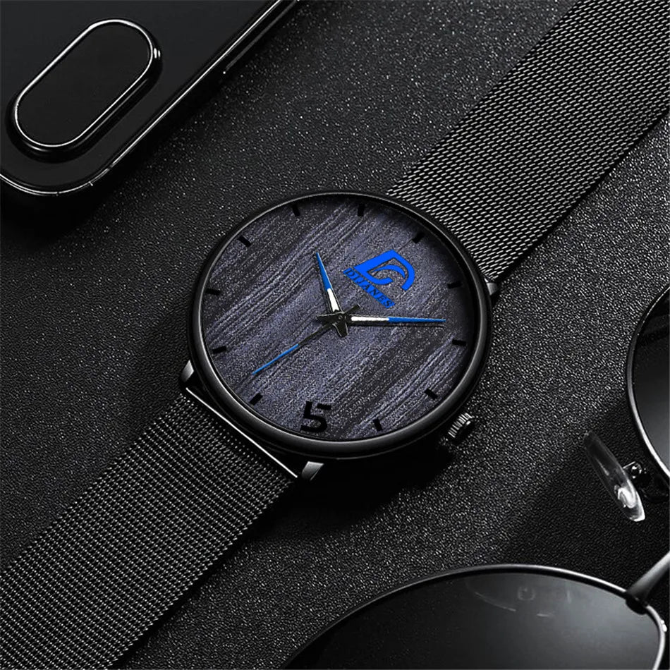 Mens Fashion Business Ultra Thin Minimalist