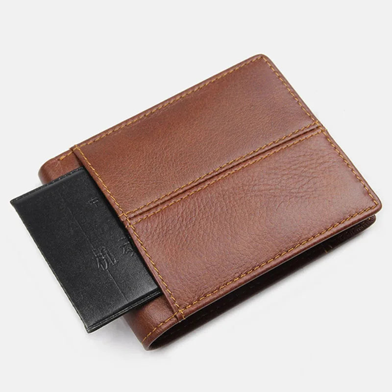 Genuine Cowhide Leather Men's Wallet