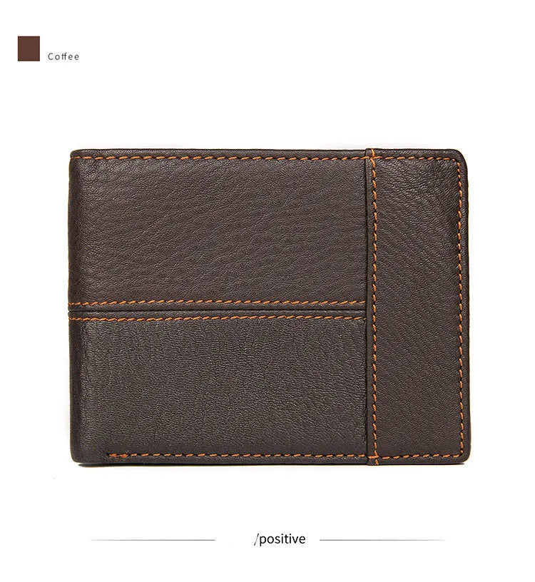 Genuine Cowhide Leather Men's Wallet