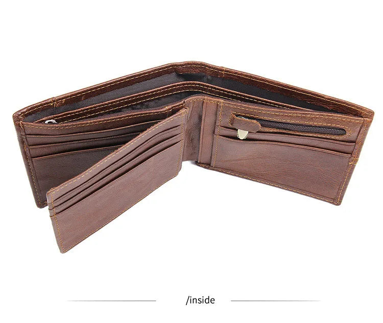 Genuine Cowhide Leather Men's Wallet