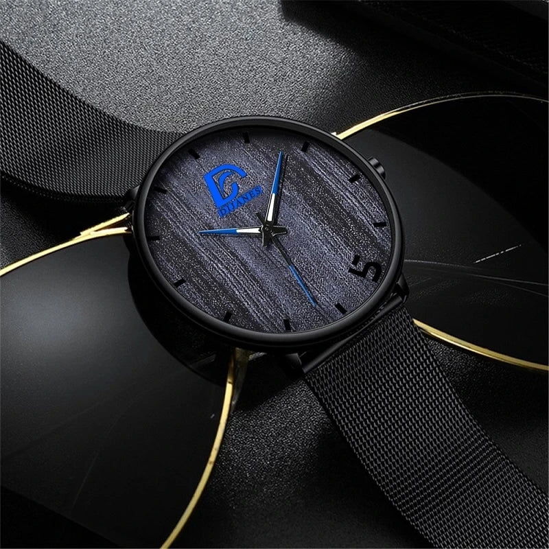 Mens Fashion Business Ultra Thin Minimalist