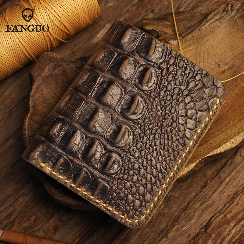 Men's Alligator Pattern Wallet Handmade