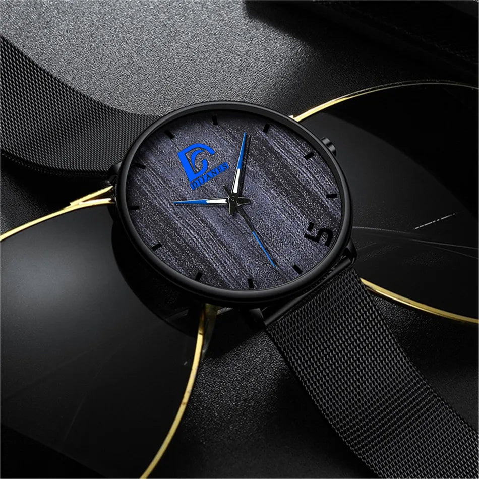 Mens Fashion Business Ultra Thin Minimalist