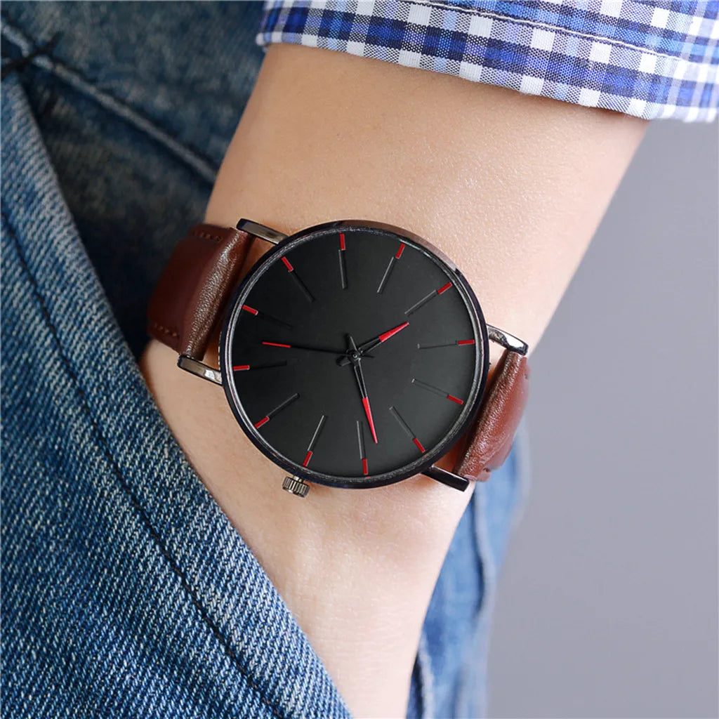 Minimalist Men Fashion Ultra Thin Watches