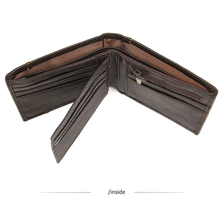 Genuine Cowhide Leather Men's Wallet