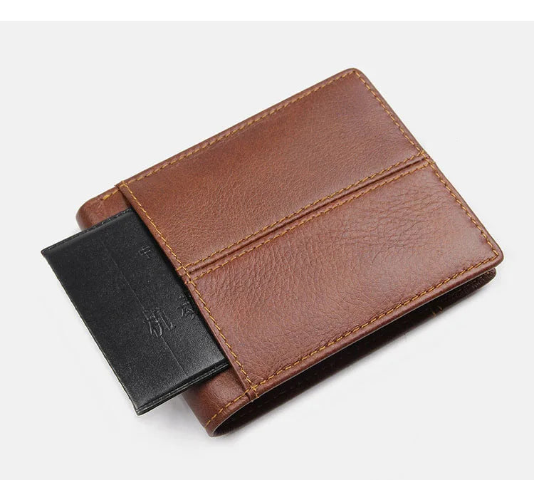 Genuine Cowhide Leather Men's Wallet