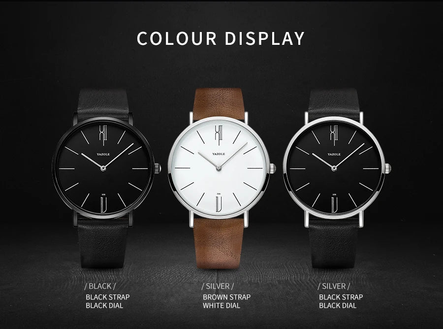 Outdoor Men Watch Genuine Leather