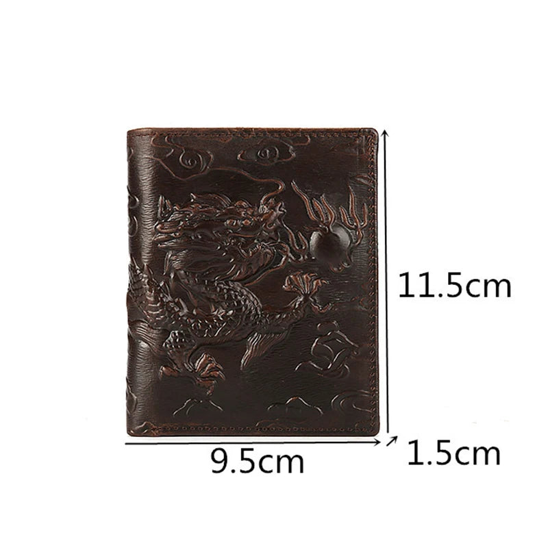 Vintage Embossing 3D Dragon Wallet