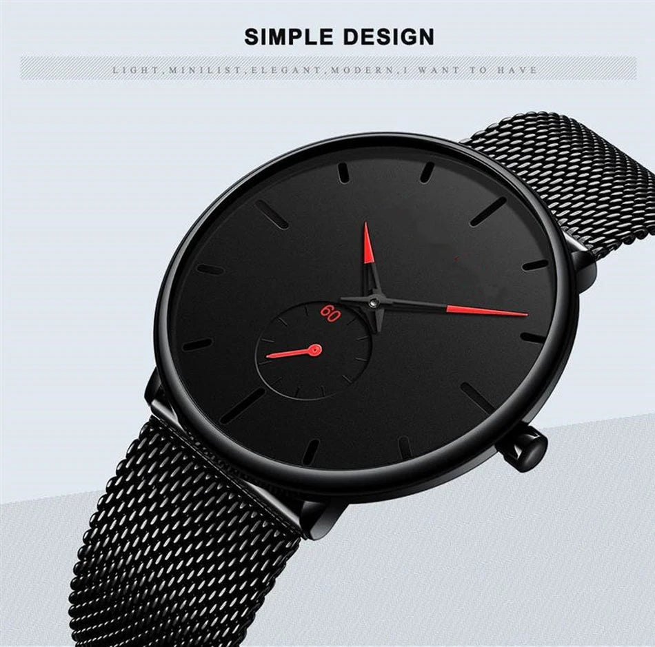 Mens Fashion Minimalist Watches