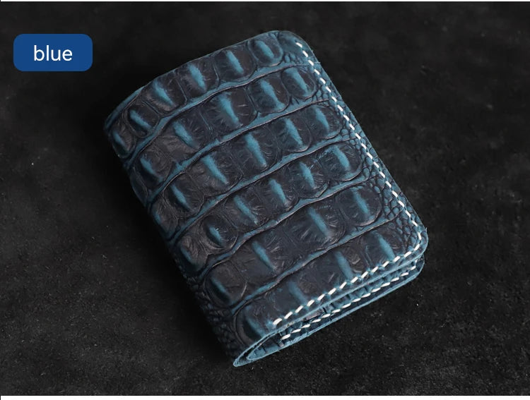 Men's Alligator Pattern Wallet Handmade