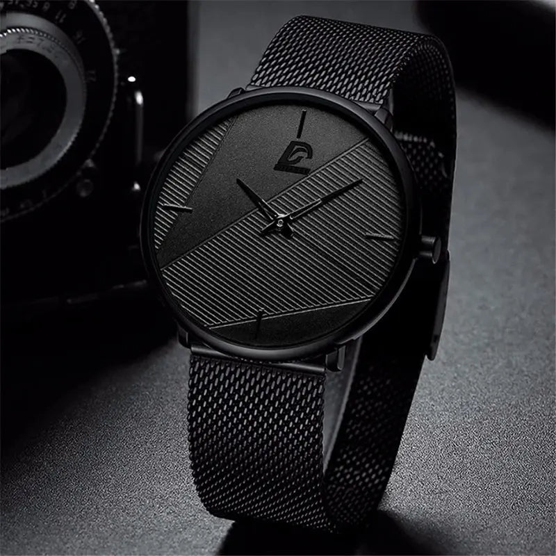 Watches Mens 2023 Minimalist Mens Fashion Ultra Thin Watch Simple Men Business