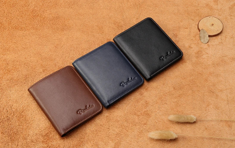 Genuine Leather Men Wallet Mini