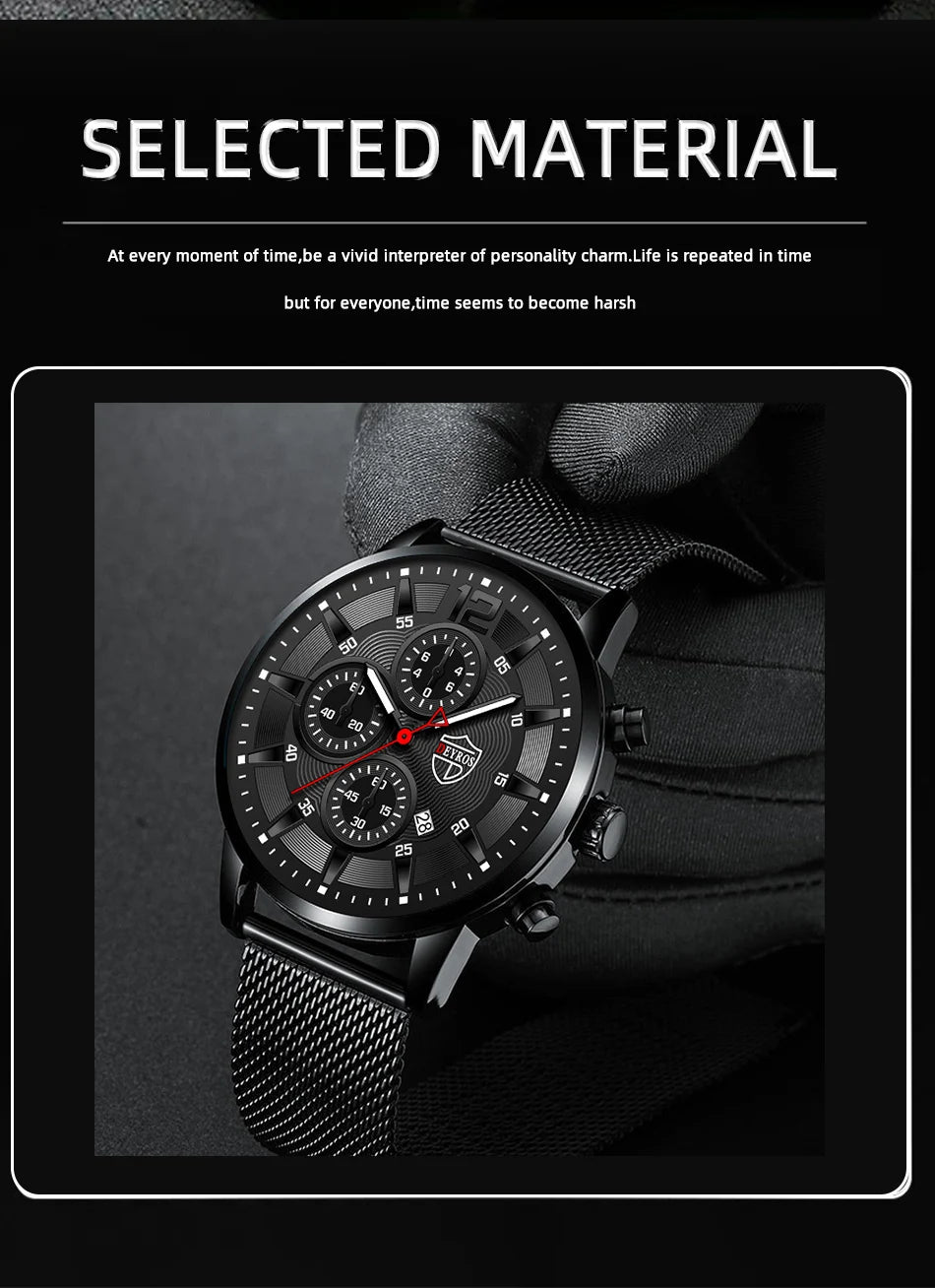 DEYROS Mens Fashion Minimalist Watches Men