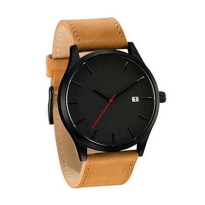 Watch Men Fashion Sport Watches For Male Calendar Leather Band Casual Quartz Wristwatches Clock Relógio Masculino Reloj hombre