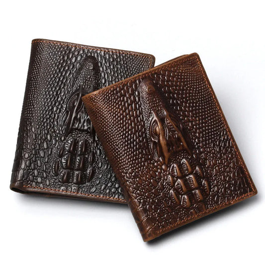 Animal Skin Embossed Wallet With RIFD