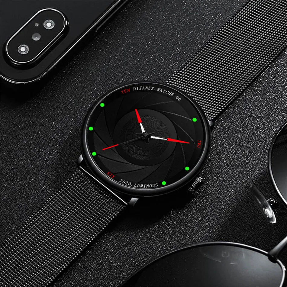 Minimalist Mens Fashion Watches Ultra Thin