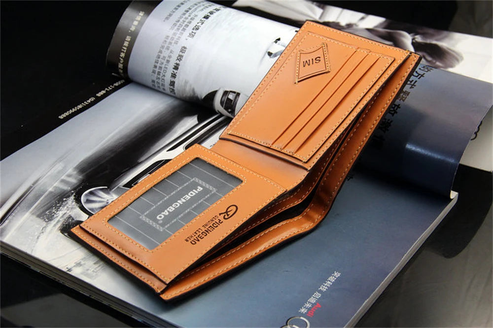 Premium Short Real Cowhide Wallets