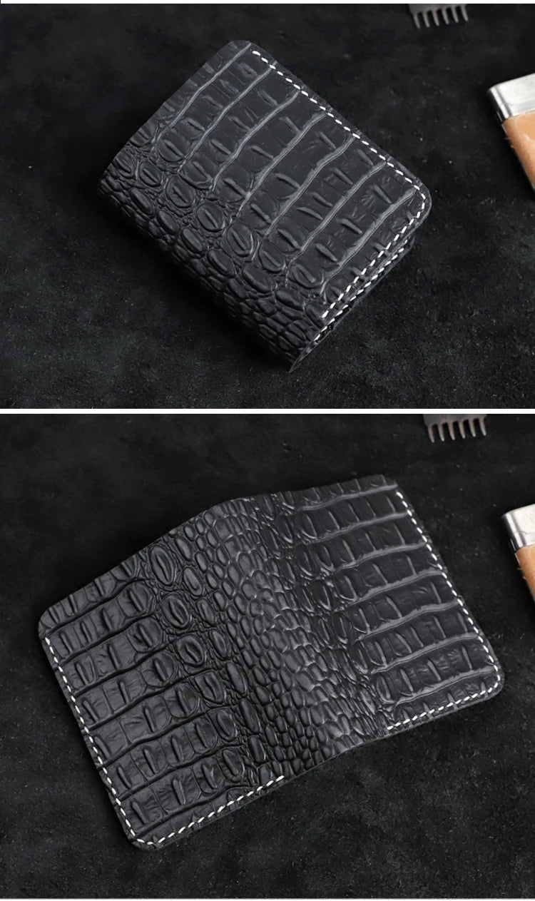 Men's Alligator Pattern Wallet Handmade