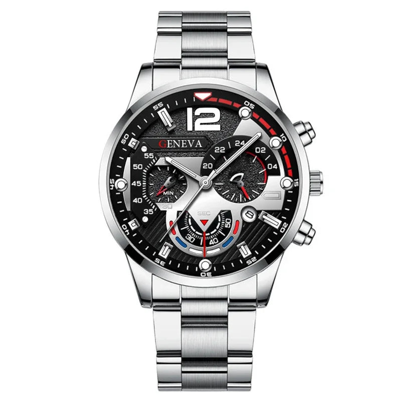 Men's Creative Mechanical Six-Pin Watch Alloy Steel