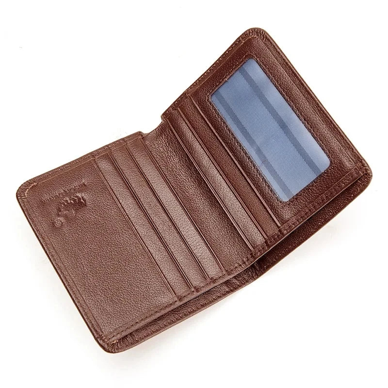 Genuine Leather Men Wallet Mini