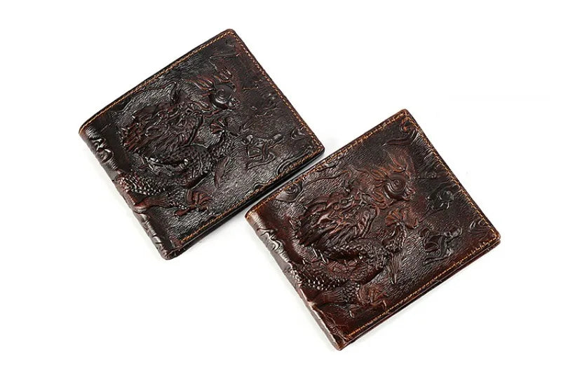 Vintage Embossing 3D Dragon Wallet