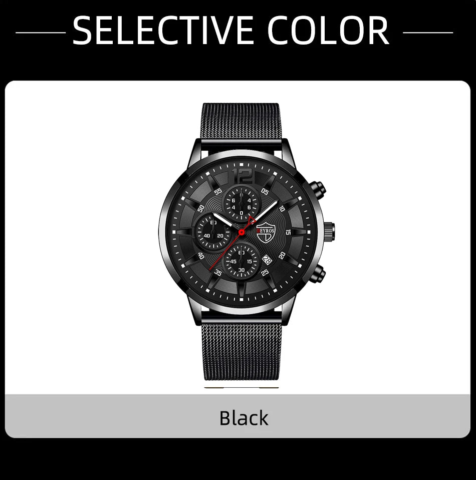 DEYROS Mens Fashion Minimalist Watches Men