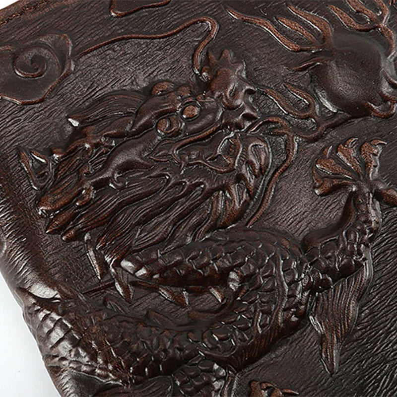 Vintage Embossing 3D Dragon Wallet