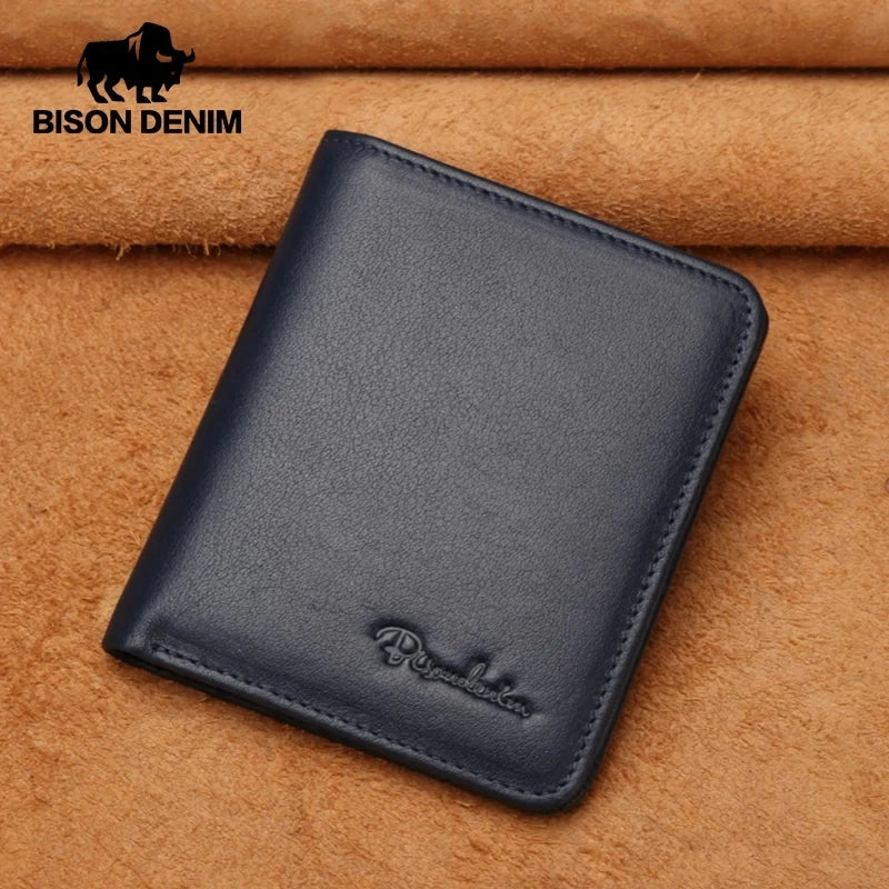 Genuine Leather Men Wallet Mini