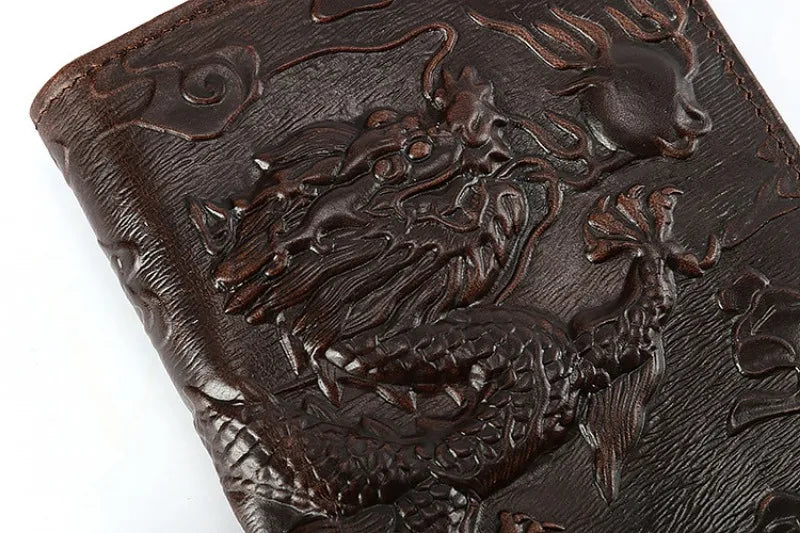 Vintage Embossing 3D Dragon Wallet