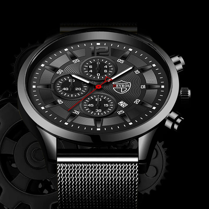 DEYROS Mens Fashion Minimalist Watches Men