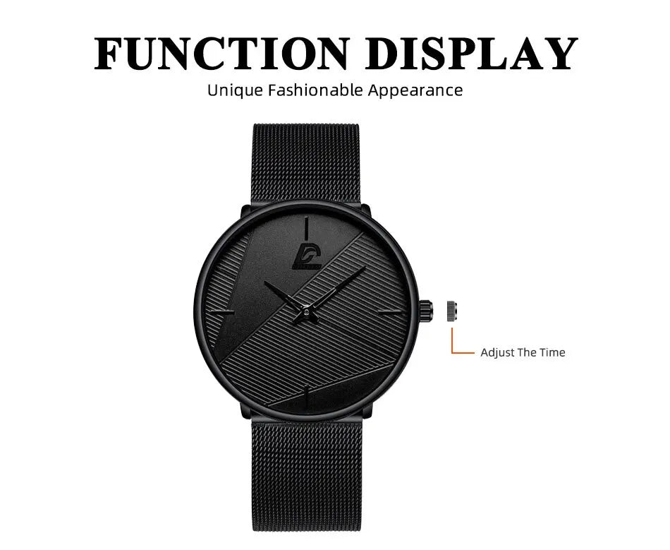 Watches Mens 2023 Minimalist Mens Fashion Ultra Thin Watch Simple Men Business